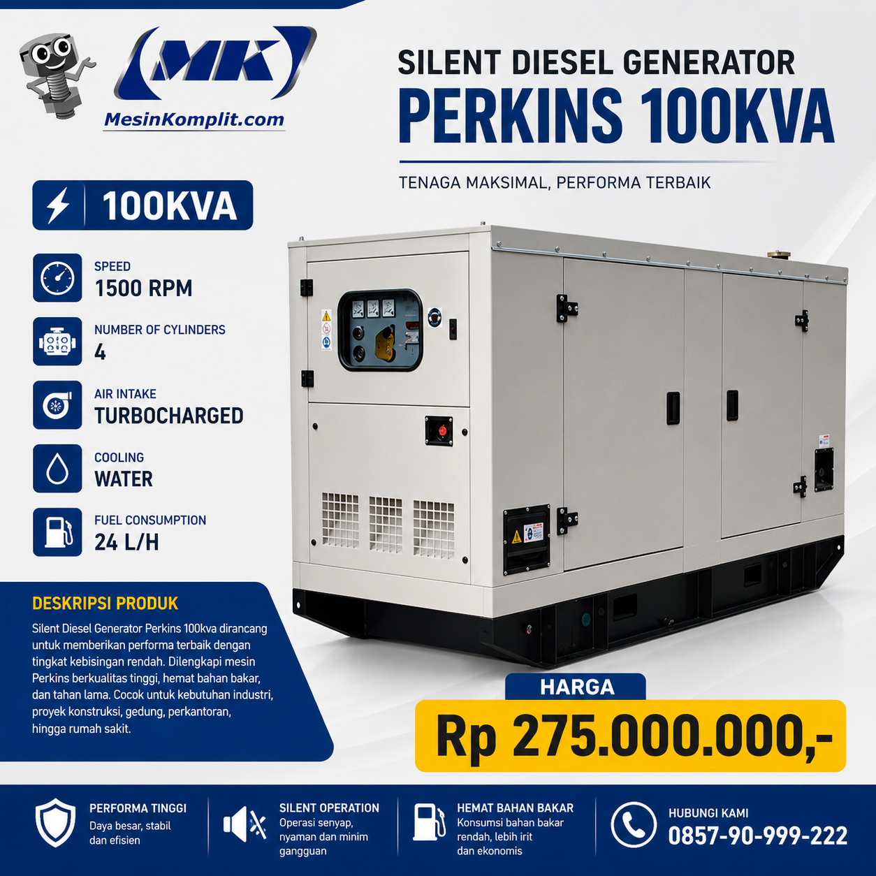 Genset Perkins 100kva (GE...